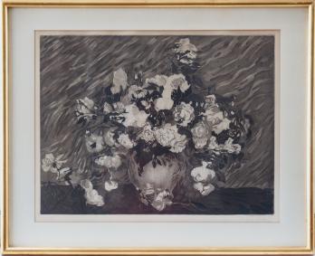 Vincent VAN GOGH (d’après) - Les Roses, Gravure originale signée (Ed. Bernheim / J Villon 1927) 2