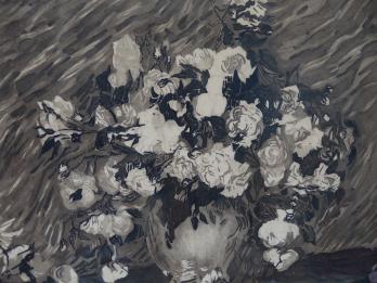 Vincent VAN GOGH (d’après) - Les Roses, Gravure originale signée (Ed. Bernheim / J Villon 1927) 2