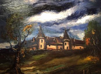Maurice de VLAMINCK (1876-1958) - Manoir sous l’orage, Huile sur toile signée 2