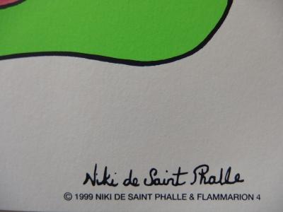 Niki de SAINT PHALLE - Black nana & Pink Man, Sérigraphie originale signée 2