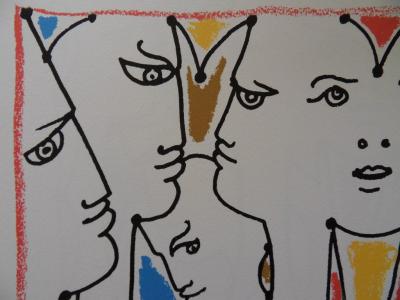 Jean Cocteau (d’après) -  Nous croyons en l’Europe Lithographie - signée 1961 2