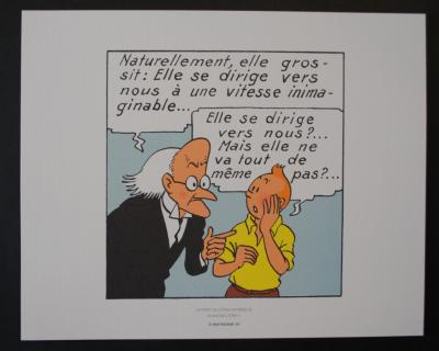 HERGE (d’après) - Tintin : L’étoile mystérieuse  - Trois Lithographies 2
