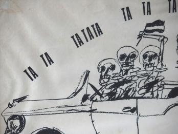 Mai 68 : Le défilé des squelettes, Affiche originale d’époque 2