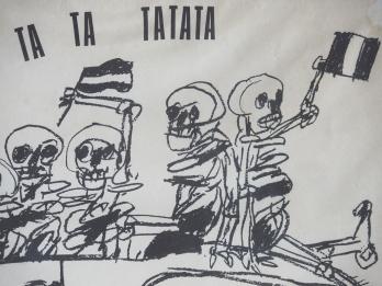 Mai 68 : Le défilé des squelettes, Affiche originale d’époque 2