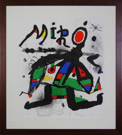 Joan Miro (1893-1983) COMPOSITION Lithographie  63x54 2