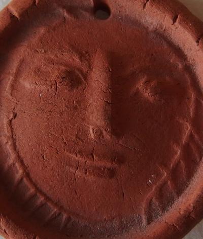 Pablo Picasso : Visage souriant  - Céramique originale signée - Madoura 2
