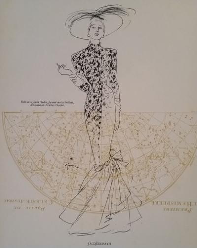 René GRUAU (d’après) - Dior - Illustration pour la maison de haute couture Jaques Fath 2