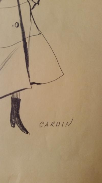 Pierre Cardin - Croquis manteau - Copper wool 2