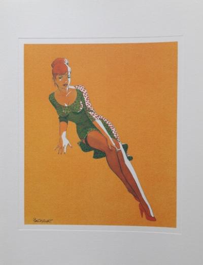 Philippe BERTHET - Pin Up n°7, Lithographie signée 2