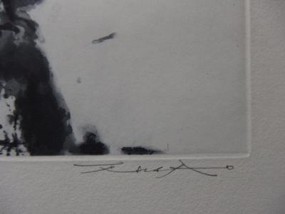 Zao Wou-Ki - Art du moment, Gravure originale à l’aquatinte originale signée 2