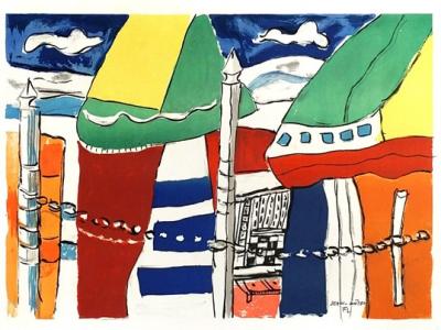 Fernand LEGER - Deauville, (1950) - Handsigned and numbered lithograph
