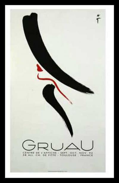 René GRUAU - The Elegant, 1992 - Lithographic poster