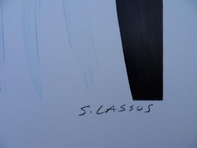 Serge LASSUS (1933-) - Petit déjeuner à Saint Malo -  LITHOGRAPHIE originale signée et numérotée 2