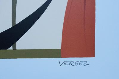 Serge VERGEZ : Elégante à Venise - LITHOGRAPHIE Originale 250ex #VENISE 2