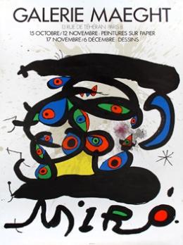 Joan MIRÓ - Affiche exposition Galerie Maeght 2