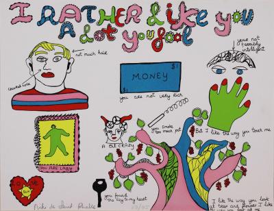 Niki De Saint Phalle, I rather like you a lot you fool, 1970, lithographie signée 2