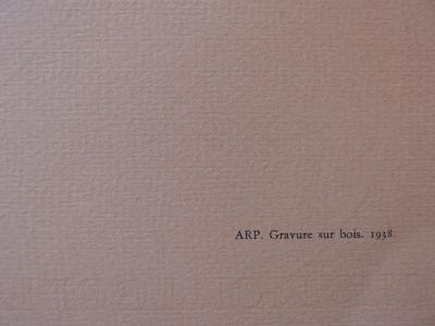 Jean ARP : Colombe, 1959 - Gravure originale sur bois 2