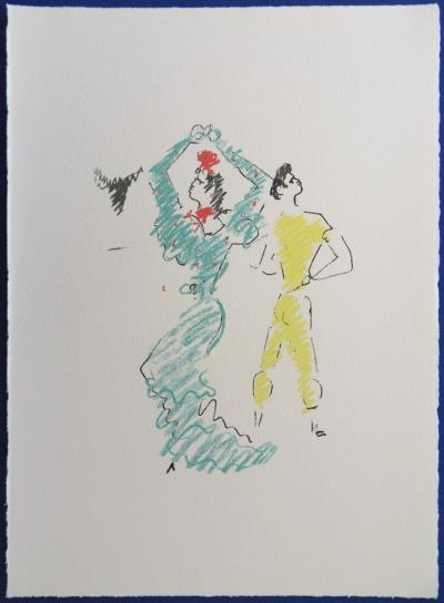 Jean COCTEAU : Danseuse de Flamenco, 1961 - Lithographie 2
