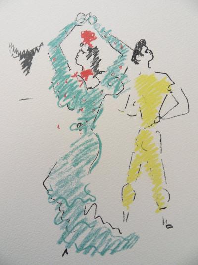 Jean COCTEAU : Danseuse de Flamenco, 1961 - Lithographie 2