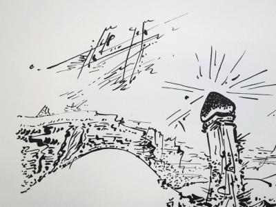 André MASSON : Le belvédère érotique - Lithographie originale signée 2