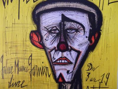 Bernard BUFFET : Mon Cirque, le clown, Lithographie originale signée 2
