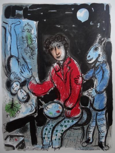 Marc CHAGALL - La Ruche et Montparnasse, Affiche lithographique signée - 1978 2