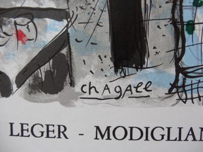 Marc CHAGALL - La Ruche et Montparnasse, Affiche lithographique signée - 1978 2