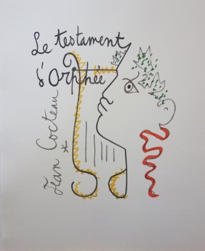 Jean COCTEAU - Le Testament d’Orphée, Lithographie signée 2