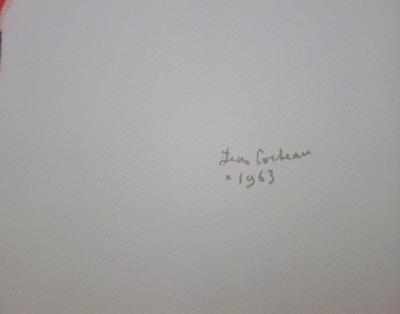Jean COCTEAU : Dans l’arène - Lithographie signée, 1965 2