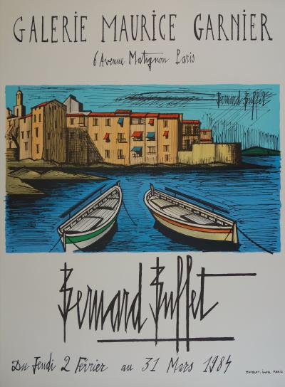 Bernard BUFFET - Saint-Tropez , Lithographie originale signée 2