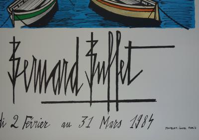 Bernard BUFFET - Saint-Tropez , Lithographie originale signée 2