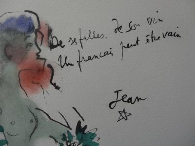 Jean COCTEAU - Ephèbe, Lithographie signée 2