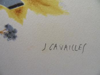 Jules CAVAILLES -  Le Pigeon - Lithographie signée au crayon 2