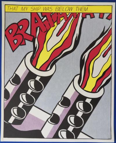 Roy LICHTENSTEIN - 3 sérigraphies - As I opened fire 2