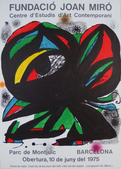 Joan Miro : Fundacio Joan Miro, Lithographie originale - 1975 2