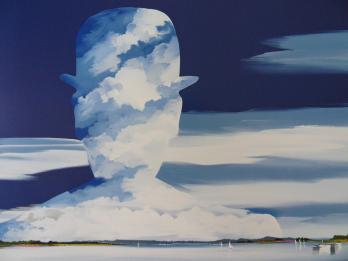 DENOEL - Le chapeau de Magritte, Lithographie signée 2