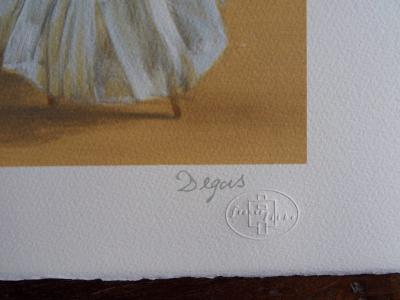 Edgar DEGAS (d’après) - Le cours de danse, Lithographie signée 2