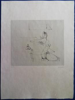 Hans BELLMER - Elle se lève de table, 1973, Gravure signée 2
