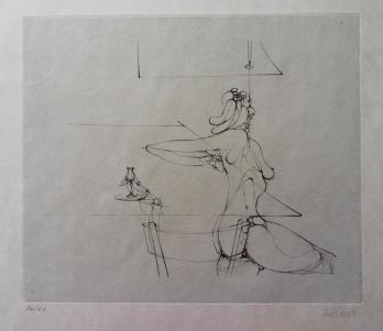 Hans BELLMER - Elle se lève de table, 1973, Gravure signée 2