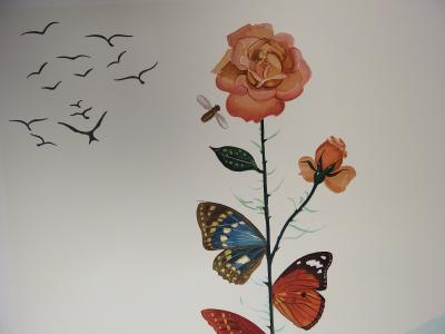 Salvador DALI - Flordali II, La rose papillon, 1981, Lithographie originale signée 2