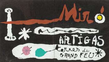 Joan MIRÓ (d’après) - «Artigas, terres de grand feu», Lithographie en couleurs Signée 2