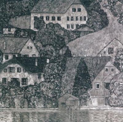 Gustav KLIMT (Austria 1862-1918) - House on Attersee, 1931 - Collotype on paper 2