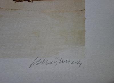 Claude WEISBUCH : Peintre et son modèle - Lithographie originale signée 2