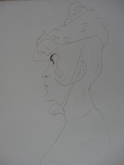 Pierre AMBROGIANI - Le torero, dessin original double-face, signé 2