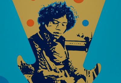 Ivan MESSAC - Jimmy Hendrix, Sérigraphie signée 2