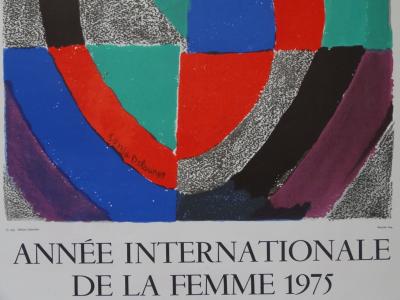 Sonia DELAUNAY - UNESCO,  Année internationale de la femme, Lithographie originale 2