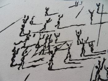 Salvador DALI (d’après) - La foule devant le Ying et le Yang, Gravure signée 2