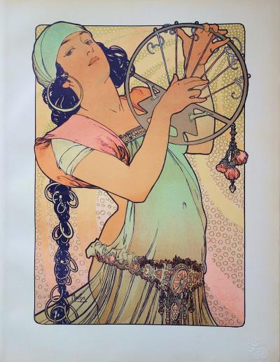 Alphonse Mucha : Salomé - Lithographie originale Signée, 1897 2