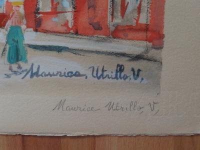 Maurice UTRILLO - Cabaret des Muses, Gravure réhaussée à l’aquarelle et à la gouache 2