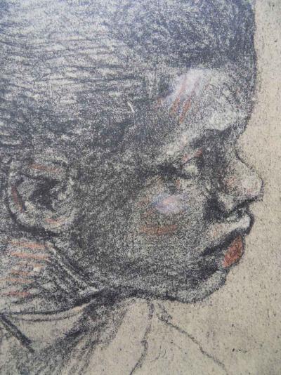 Paolo VERONESE (d’après) - Tête de Maure, Lithographie signée 2